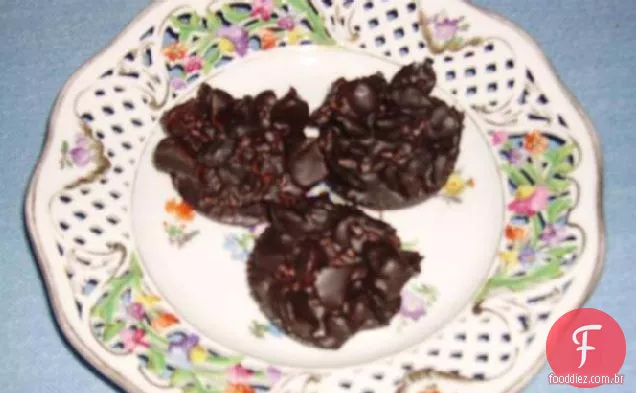 Blocos de Chocolate com frutas e nozes