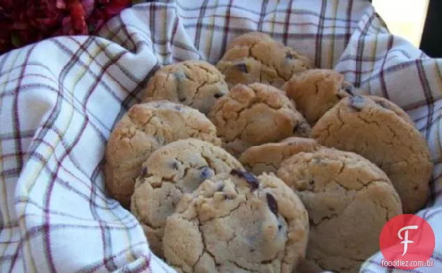 Biscoitos De Manteiga De Amendoim Com Chip De Chocolate
