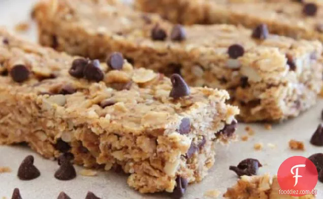 Barras de Granola de Chocolate, nozes e sementes