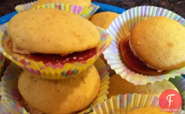PB & J tortas Whoopie (mistura de bolo)