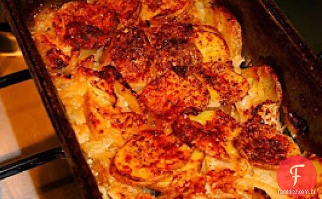 Batata E Repolho Gratinado