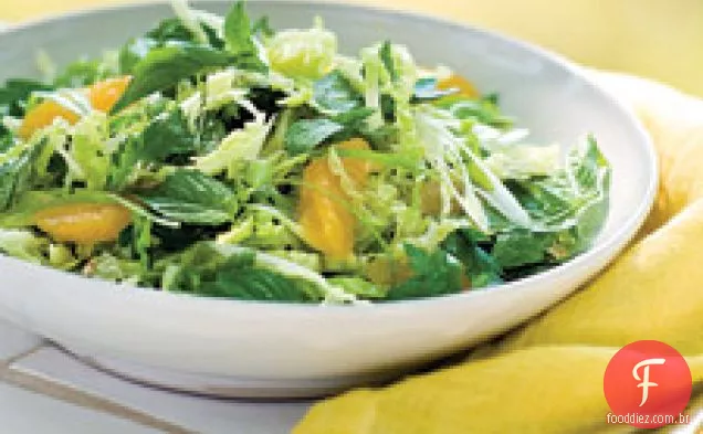 Repolho e erva Slaw com laranjas