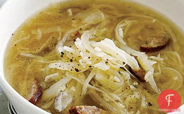 Repolho, Kielbasa e sopa de arroz