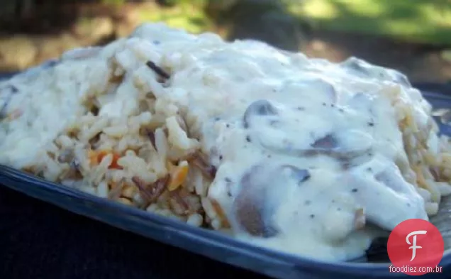 Arroz selvagem e cogumelos, estilo do Sul
