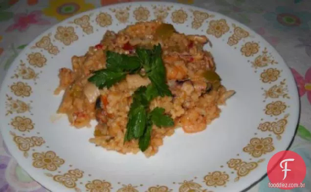 Portuguese Arroz Con Mariscos-marisco e arroz