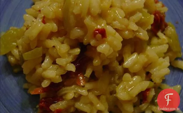 Cenouras De Primavera Com Arroz Amarelo