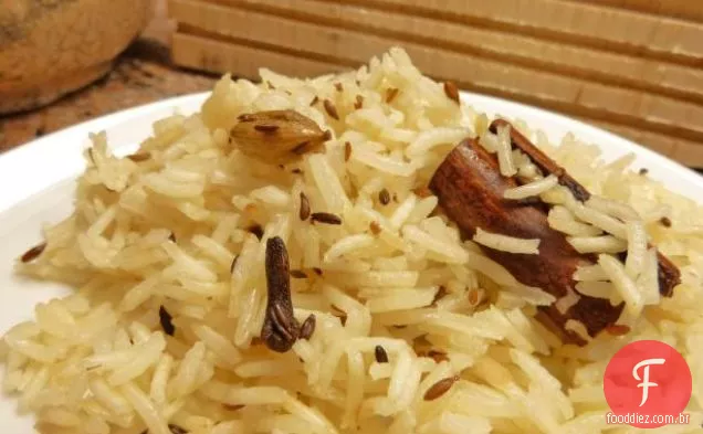 Charishma's Delicious cominho (Jeera) arroz