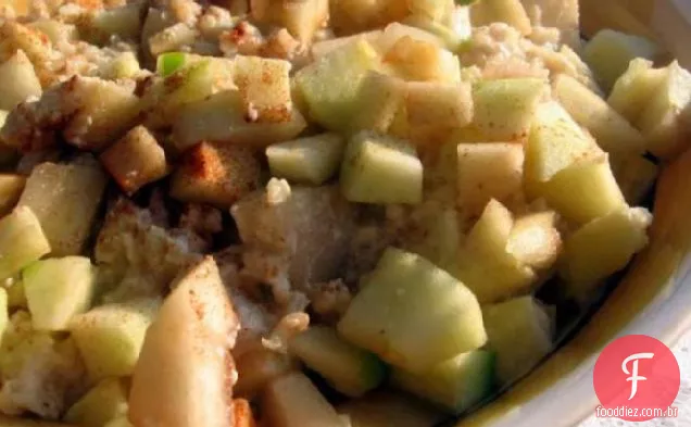 Pudim de arroz integral com maçãs e peras (Ww Core Plus)