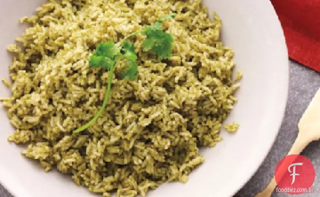 Arroz de ervas e cebolinha