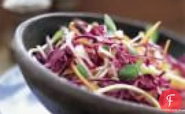 Salada De Jicama, Cenoura E Repolho Roxo