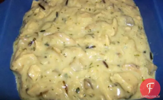 Arroz Selvagem E Caçarola De Frango