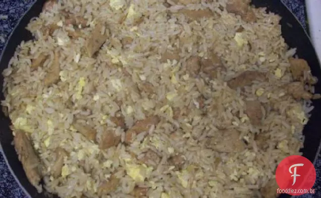 Arroz Frito Com Carne De Porco