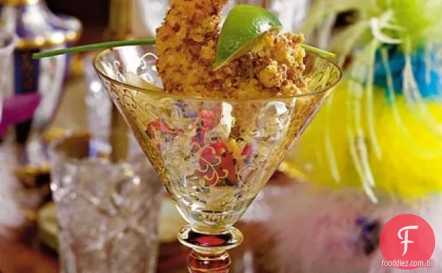 Camarão Martinis com napa repolho Slaw