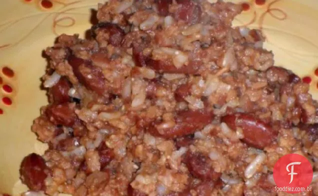 Feijão Vermelho E Arroz Com Tvp
