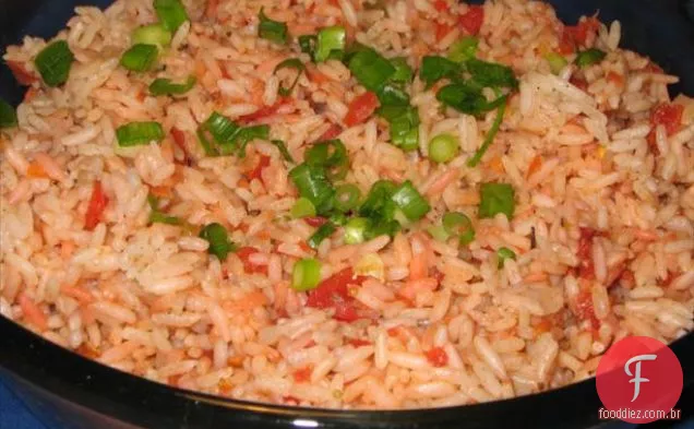 Risoto com pimentão e Gorgonzola