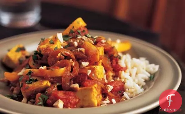 Tofu Curry Vermelho