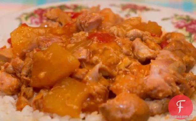 Frango com Panela De Barro doce e azedo de Cara