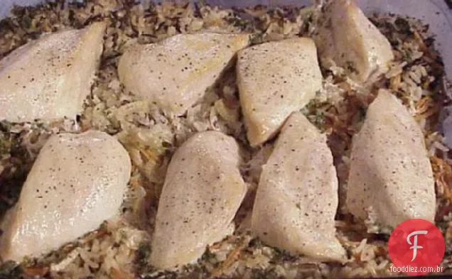 Frango favorito de T e arroz selvagem