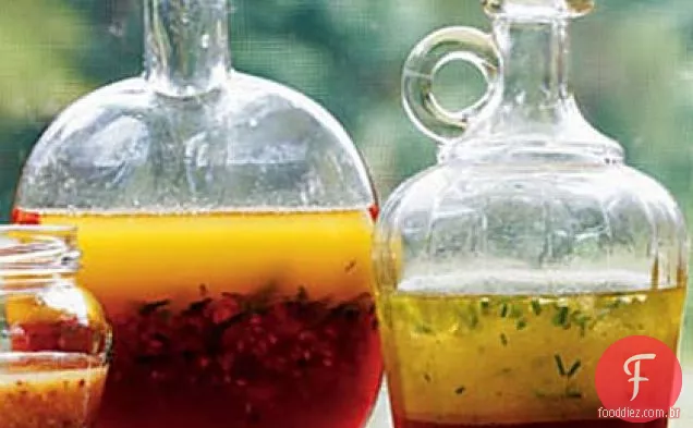 Vinagrete de vinho de arroz com ervas
