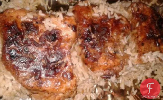 Costeleta De Porco-Caçarola De Arroz