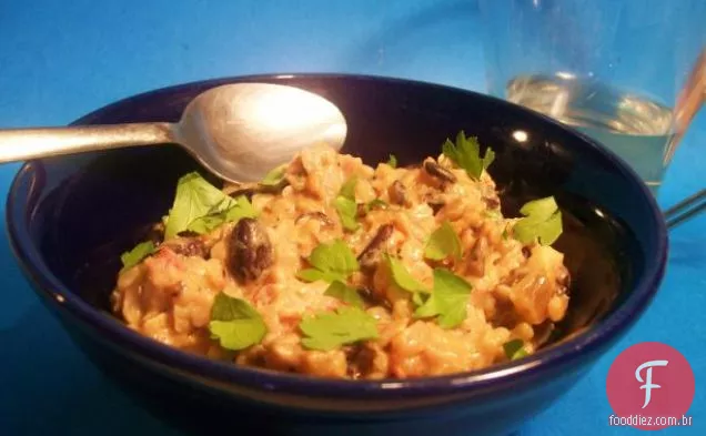 Arroz Adobo com feijão e tomate