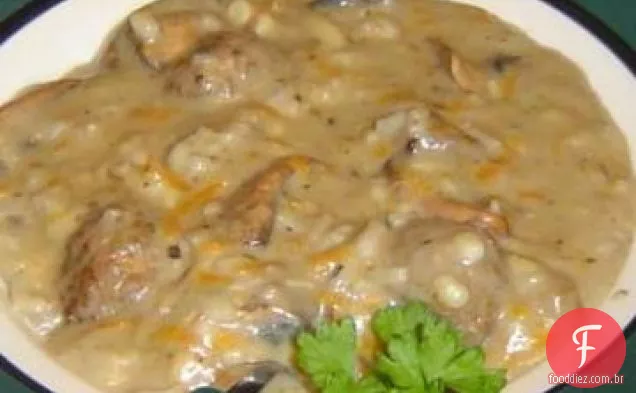 Sopa De Cogumelos Almôndega
