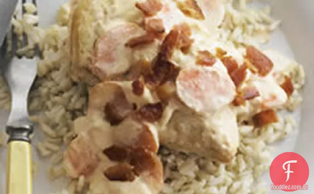 PHILLY sufocou frango com arroz integral