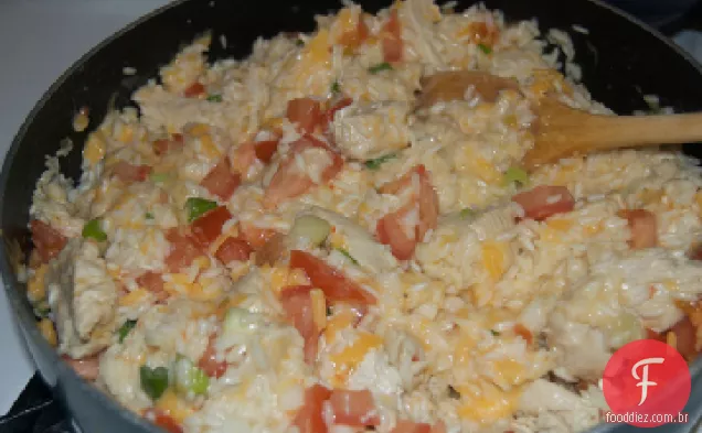 Velveeta Queijo Frango & Arroz Frigideira