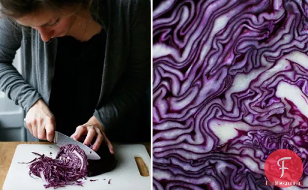 Salada Crocante De Repolho Roxo