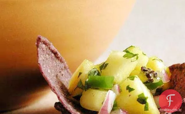 Abacaxi fresco, Chile e Salsa de pimenta preta