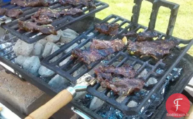 Coreano Gergelim Grelhado Carne