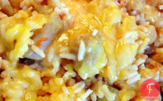 Salsafied frango e arroz