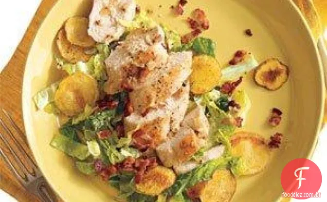 Frango Com Batatas, Bacon E Repolho
