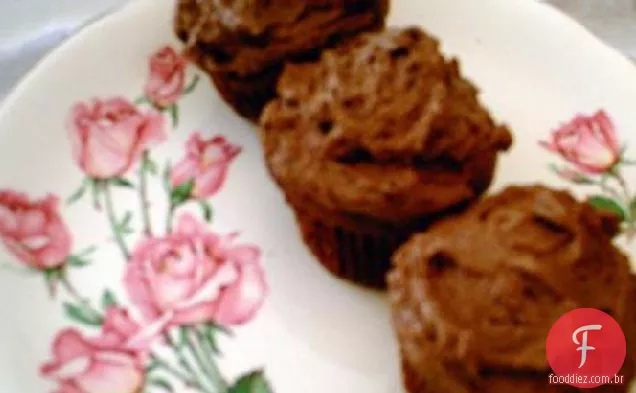 Cupcakes De Veludo Vermelho Com Chocolate Branco Peppermint Cream Cheese F