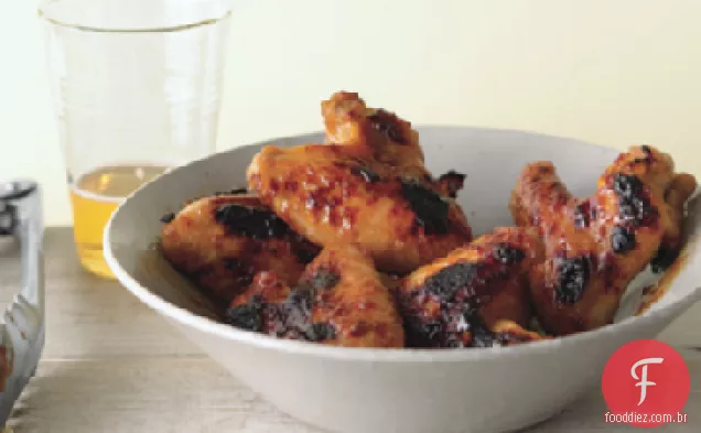 Asas De Frango Lacadas A Pêssego
