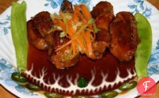 Asas De Frango Bourbon