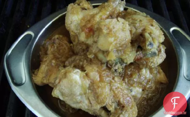 Frango com especiarias e molho de soja