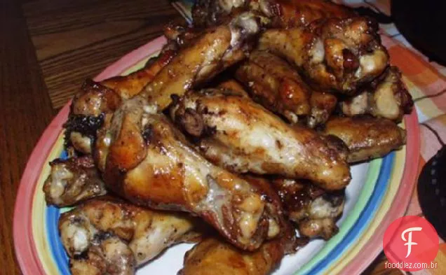 Asas De Frango Assadas Marinadas