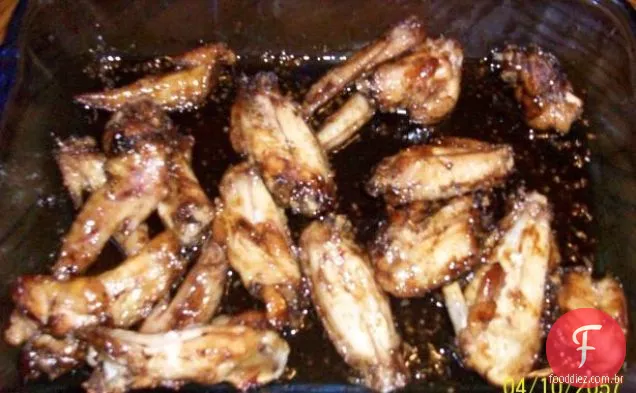 Asas De Frango Com Alho Mel