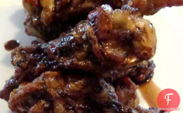 Asas De Frango Envidraçadas De Soja Balsâmica