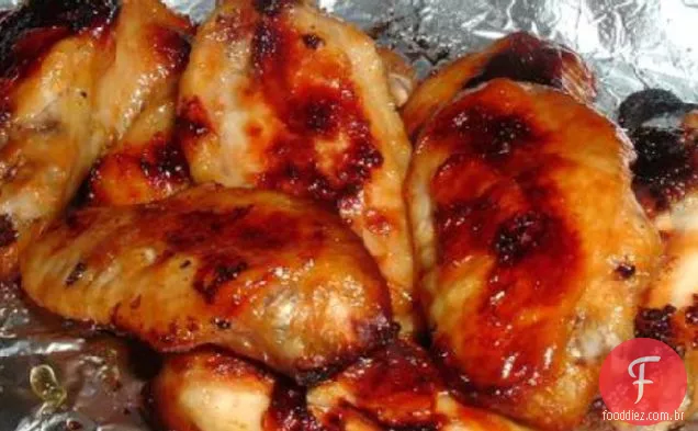 Mel Pegajoso Alho Asas De Frango