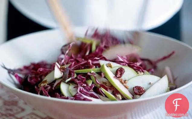 Repolho roxo, Cranberry e maçã Slaw