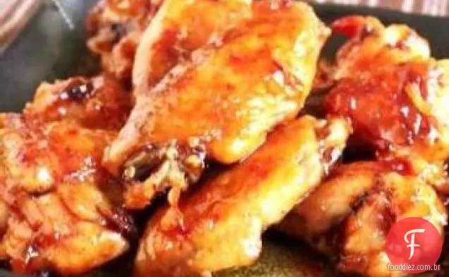 Asas De Frango Com Vidro Laranja