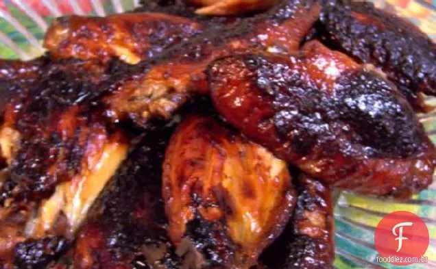 Asas De Frango De Mogno Fáceis