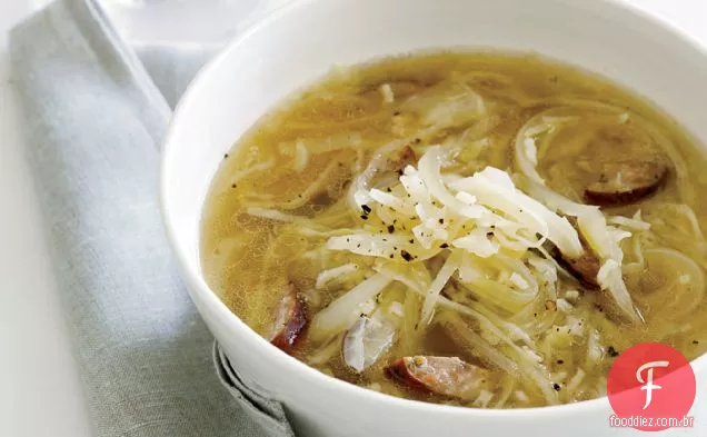 Repolho, Kielbasa e sopa de arroz