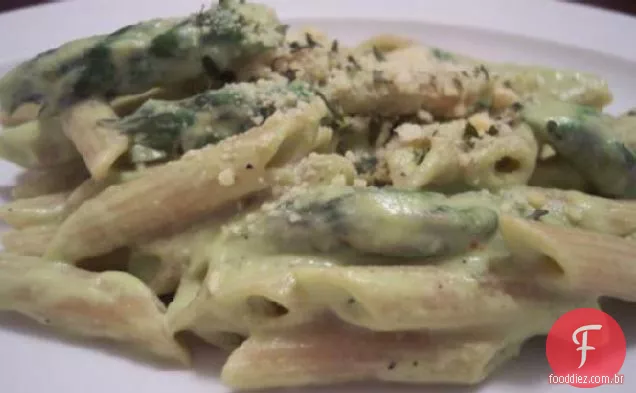 Penne Macarrão Com Molho De Aspargos