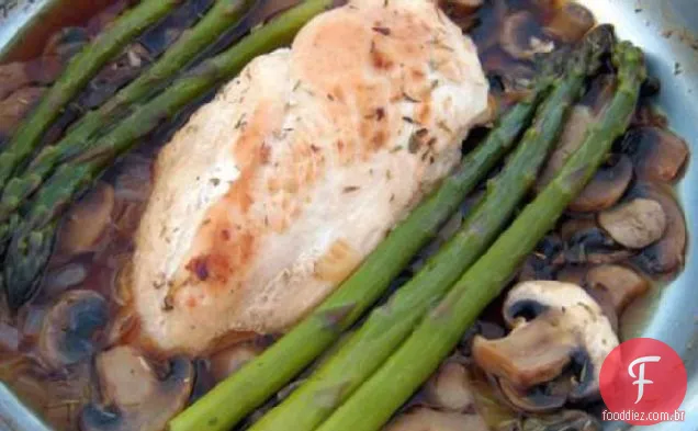 Pan Frango Assado Com Legumes