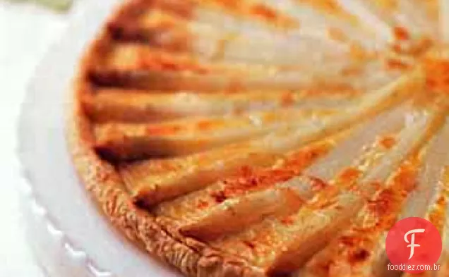 Espargos e Gruyère torta