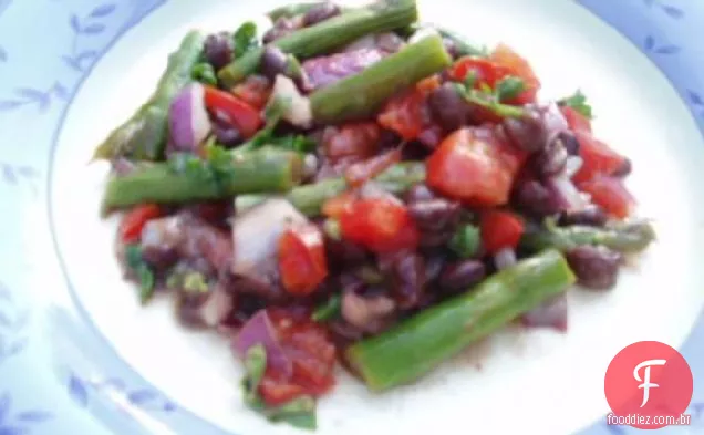 Salada De Aspargos De Feijão Preto