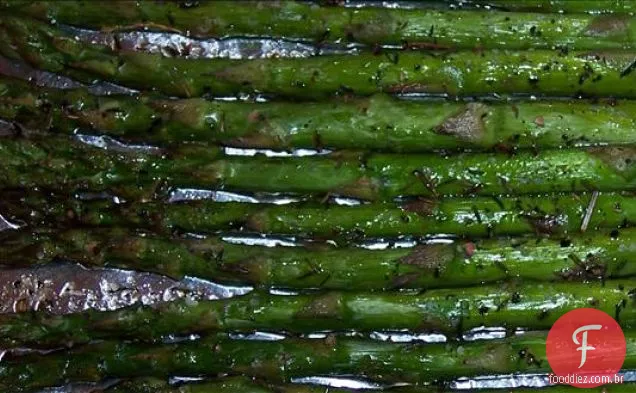 Espargos Assados Com Manteiga Dourada